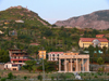 Lezh, Albania: hills and Skanderbeg mausoleum - photo by J.Kaman