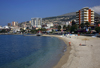 Sarand, Vlor County, Albania: jewel of the 'Albanian Riviera' - beach and promenade - Riviera shqiptare - photo by A.Dnieprowsky