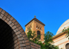 Oran, Algeria / Algrie: Cathedral of the Sacred Heart of Jesus Christ - seen from the entrance to a small bazar - photo by M.Torres |  Cathdrale du Sacr Coeur de Jesus - vu de l'entre d'un petit bazar