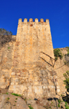 Algeria / Algrie - Bejaia / Bougie / Bgayet - Kabylie: harbour walls built by prince En-Nasser Ibn Allas of the Hammadid Berber dynasty - tower | ancienne muraille du Port, construit par En-Nasser Ibn Allas, prince de la Dynastie des Hammadites - tour - photo by M.Torres