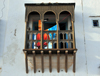 Sidi Fredj  / Sidi-Ferruch - Alger wilaya - Algeria: wooden balcony | balcon en bois - photo by M.Torres