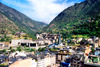 Andorra - Escaldes-Engordany:  the valley flanked by the Pyrenees - shot from the roof of Hotel Panorama - photo by M.Torres