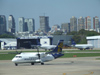 Argentina - Buenos Aires - Airplanes waiting at Aeroparque Jorge Newbery - CX-PUC - Pluna Arospatiale ATR-42-320 - aircraft - airport scene - images of South America by M.Bergsma