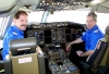 Australia - Sydney (NSW): cockpit and pilots of an Australian Airlines Boeing 767-300 - photo by Rod Eime