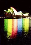 Australia - Sydney - New South Wales: Sydney Opera House at night - architect: Jorn Utzon - UNESCO world heritage site - photo by Rod Eime