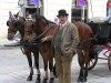 Austria / sterreich - Vienna: horse carriage and driver (photo by J.Kaman)