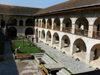 Azerbaijan - Sheki: inner court of the Caravansarai  - Hotel Yukhary - Karavansaray / mehmanxana - photo by N.Mahmudova