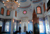 Azerbaijan - Baku: Martyrs mosque - interior - men praying - photo by Miguel Torres