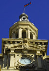 Azerbaijan - Baku: City Hall - Baksoviet Bulding - clock tower - designed by Polish architect Joseph V. Goslavsky - photo by M.Torres