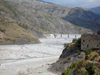 Lahic / Lahij, Ismailly Rayon, Azerbaijan: bridge to nowhere - Girdimanchai river gorge - photo by F.MacLachlan