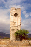 Azerbaijan - Agdam: dilapidated monument - war damage - photo by Miguel Torres