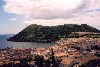 Azores / Aores - Terceira - Angra do Heroismo: a baa e o monte Brasil da Alto da Memria / the bay and mount Brazil - photo by M.Durruti