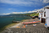 Azores / Aores - Pico - Lajes do Pico: the bay - basking in the sun / a baa - photo by A.Dnieprowsky