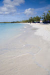 27 Bahamas - Half Moon Cay - Tropical Beach view with sand and surf in foreground and Plam trees in background (photo by David Smith)