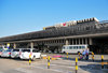 Muharraq Island, Bahrain: outside the terminal at Bahrain International Airport - BAH - primary hub for Gulf Air and Bahrain Air - photo by M.Torres