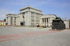 Minsk, Belarus: Central House of Officers and T34 Soviet tank - photo by A.Dnieprowsky