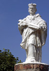 Nesvizh / Nyasvizh, Minsk Voblast, Belarus: priest statue - photo by A.Dnieprowsky