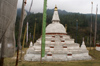 Bhutan - Chendebji Chorten - built by a Tibetan lama in the 19th century to cover the remains of an evil spirit who was killed here - photo by A.Ferrari