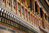 Bhutan, Paro: Detail of Paro Dzong interior courtyard - photo by J.Pemberton