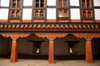 Bhutan - Jakar - Columns and windows, in the Jakar Dzong - photo by A.Ferrari