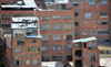 La Paz, Bolivia: poor buildings with unfinished faades on the Sopocachi area - photo by M.Torres