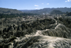 La Paz, Bolivia: Valley of the Moon badlands - erosion has created a lunar landscape - Valle de la Luna - photo by C.Lovell