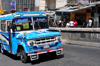 La Paz, Bolivia: Dodge micro-bus going along Calle Figueroa, near Porciuncula retirement home - photo by M.Torres