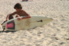 Brazil / Brasil - Rio de Janeiro: surfer / surfista (photo by N.Cabana)