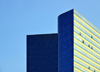 So Paulo, Brazil: office tower - Conde de Sazerdas building, government office space, mainly used by the So Paulo court of Justice - a skyscraper designed by architect Ruy Ohtake - photo by M.Torres