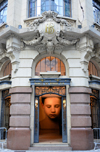 So Paulo, Brazil: entrance to the Banco do Brasil cultural center - architect Hippolyto Gustavo Pujol - corner of Rua da Quitanda and Rua lvares Penteado - photo by M.Torres