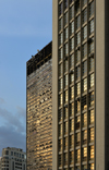 So Paulo, Brazil: Ferno Dias building and behind it the Mirante do Vale building, the tallest skyscraper in Brazil since 1960, aka Zarzur Kogan palace - designed by the engineer Waldomiro Zarzur - Prestes Maia Avenue, Anhangaba valley - photo by M.Torres