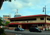 Bandar Seri Begawan, Brunei Darussalam: Bandar Seri Begawan Fire Station building - Telbru tower in the background - photo by M.Torres