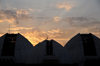 Bujumbura, Burundi: Bujumbura International Airport - BJM - terminal at sunrise - air-side - photo by M.Torres