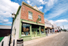 Canada / Kanada - Calgary, Alberta: Heritage Park - Alberta bakery and other shops on main street - photo by M.Torres