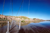 Canada / Kanada - Drumheller, Alberta: Red Deer river from the suspension bridge - photo by M.Torres