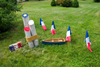 Canada 423 Acadian flags in the Meteghan, Acadian region of Nova Scotia, Canada - photo by D.Smith