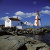 Campobello Island, New Brunswick, Canada: East Quoddy Head Lighthouse is accessible only during low tide - photo by C.Lovell