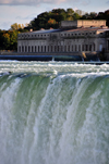 Niagara Falls, Ontario, Canada: Horseshoe Falls and Canadian Niagara Power Generating Station - hydro-electric generating plant - photo by M.Torres