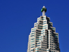 Toronto, Ontario, Canada: Brookfield Place - TD Canada Trust Tower - recessed design and spire - photo by M.Torres