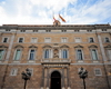 Barcelona, Catalonia: facade of the Palau de la Generalitat de Catalunya - Government of Catalonia building - Plaa de Sant Jaume, Gothic Quarter - photo by M.Torres