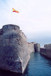 Ceuta: St Philip canal - Atlantic side - St James bastion / Fosso de So Filipe - baluarte de So Tiago / Canal de San Filipe - Murallas Reales - Baluarte de Santiago - foso de la Muralla Real - photo by M.Torres