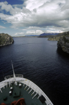 Gulf of Ancud, Los Lagos Region, Chile: narrow channel en route from Puerto Montt to Puerto Natales - Patagonia - photo by C.Lovell