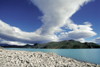 Torres del Paine National Park, Magallanes region, Chile: dramatic cloud formations above Lake Nordenskjld - Chilean Patagonia - photo by C.Lovell