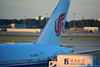 Beijing / Peking, China: Air China Boeing 777-39LER / B-2090 / MSN 38669 ready to receive catering - Beijing Capital International Airport - Terminal 3 - architect Foster and Partners - Chaoyang District - photo by M.Torres