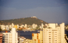 Colombia - Cartagena: view across the new city to Convento de la Popa - photo by D.Forman