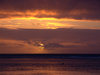 Cook Islands - Rarotonga island: sunset at Black Rock beach - a favorite for snorkeling - photo by B.Goode