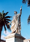 Corsica - Bastia: Napoleon's monument at Place St Nicolas - Napoleon Premier - photo by M.Torres