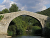 Corsica - Spin'a Cavallu (South Corsica): Horse Back Genoese bridge / pont gnois (photo by J.Kaman)