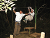 Monteverde, Costa Rica: sky trekker getting set - rain forest canopy tour - photo by B.Cain