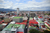 San Jos, Costa Rica: view west along Avenida 5 - skyline - Banco Nacional de Costa Rica tower on the left - photo by M.Torres